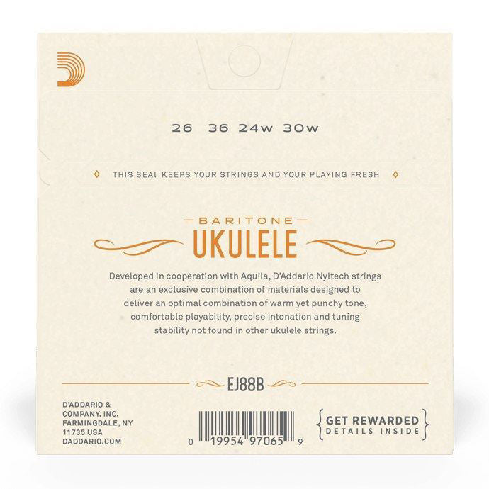 D'Addario EJ88B Nyltech Baritone Ukulele Strings