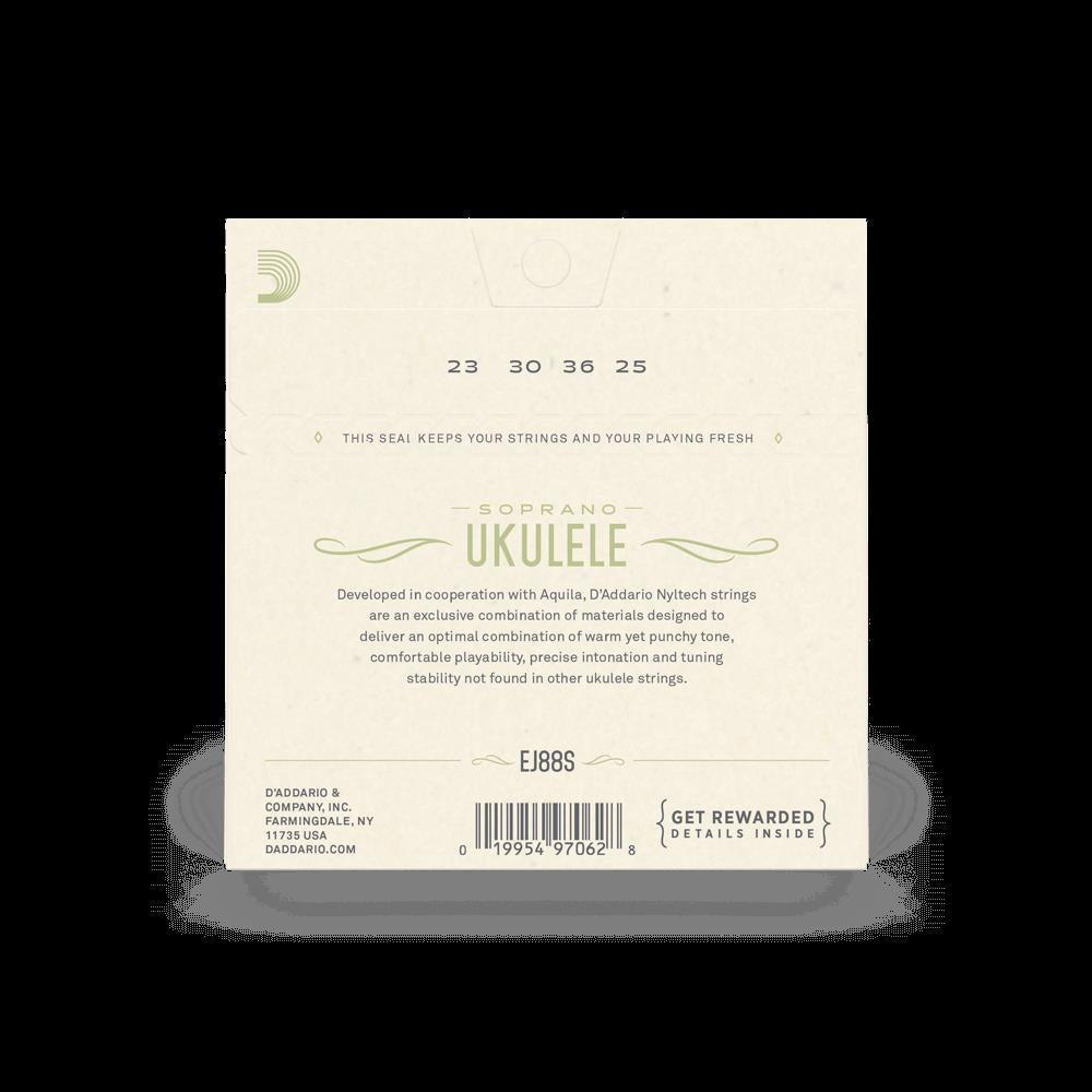 D'Addario EJ88S Nyltech Soprano Ukulele Strings