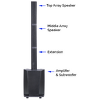 E-Lektron EL-10LA 10 inch Bluetooth Subwoofer with Array Column