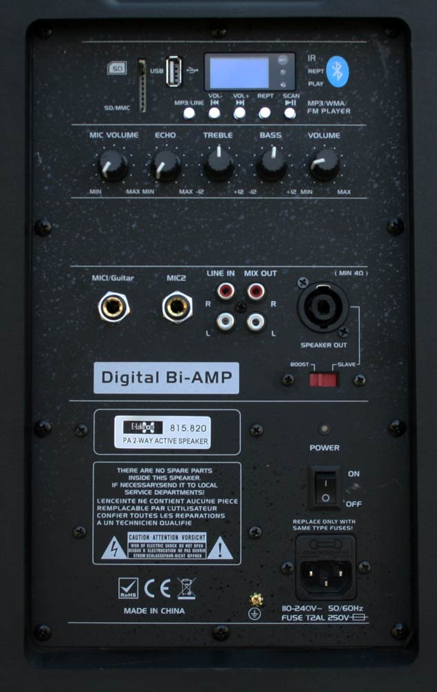 E-Lektron JAD38-B 900W 15 inch Active Speaker with Bluetooth