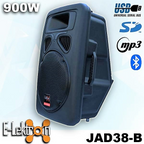 E-Lektron JAD38-B 900W 15 inch Active Speaker with Bluetooth