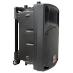 E-lektron SL-10 10-inch UHF portable powered speaker with integrated microphone and control panel, used for live sound and events.