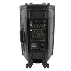 E-lektron SL-10 inch UHF portable powered speaker with built-in microphone and control panel for clear sound amplification.