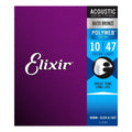 Elixir 10-47 Acoustic Guitar Strings POLYWEB Coated Extra Light Gauge