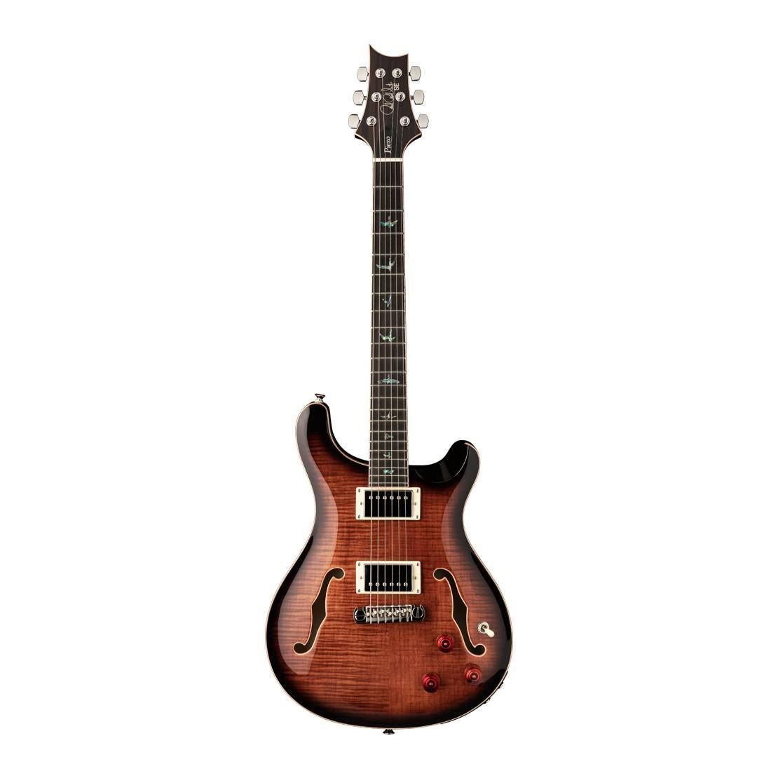 PRS SE Hollowbody II Electric Guitar - Piezo Black Gold Burst