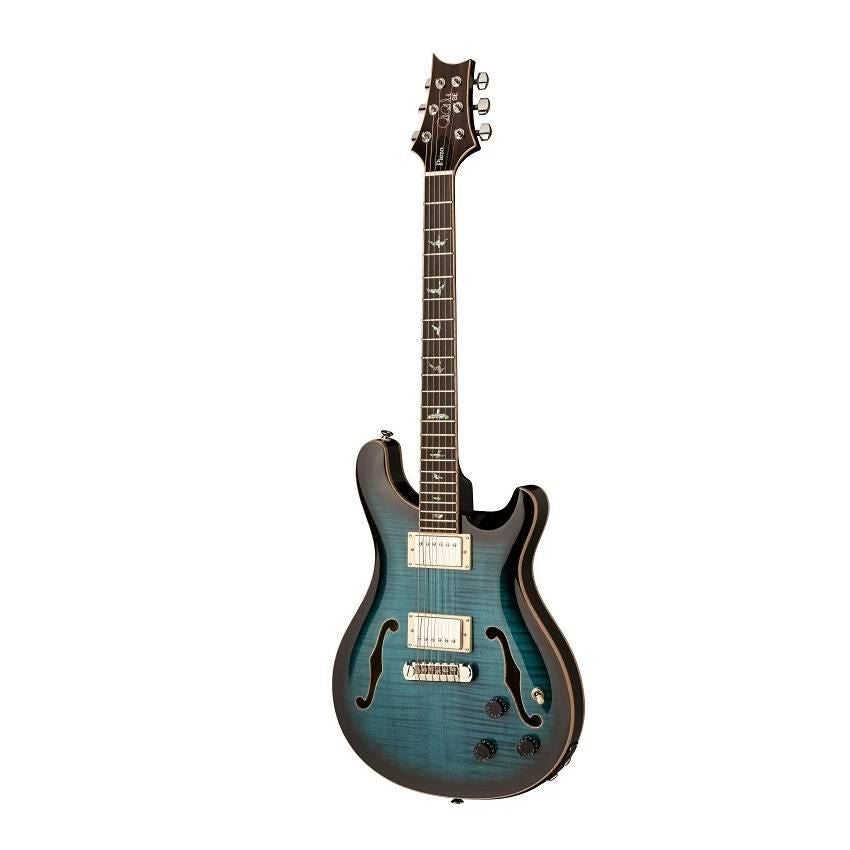 PRS SE Hollowbody II Electric Guitar - Piezo Peacock Blue Burst