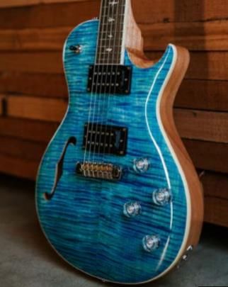 PRS SE Zach Myers Semi-Hollow Electric Guitar in Myers Blue