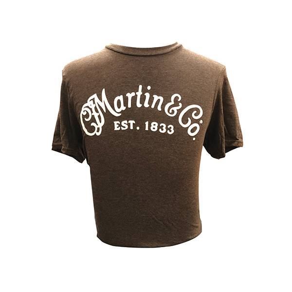 Martin Logo T-Shirt in Heather Brown (Small)