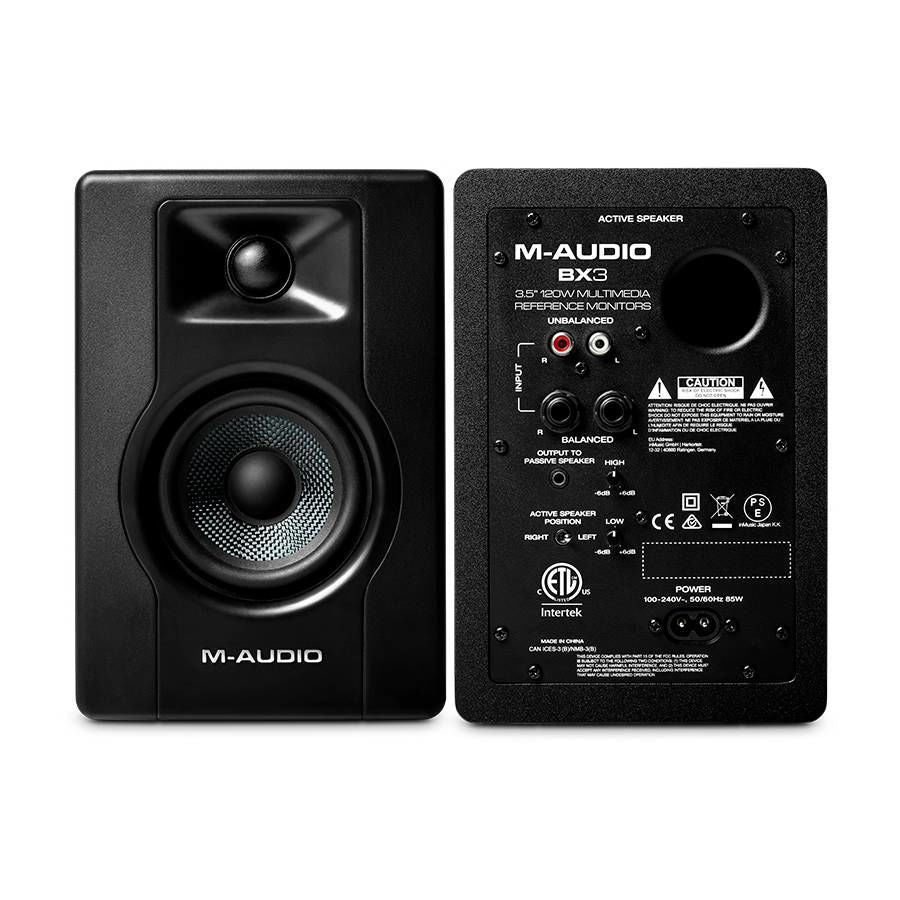 M-Audio BX3D3 3.5 inch Multimedia Reference Studio Monitor Speakers - Pair