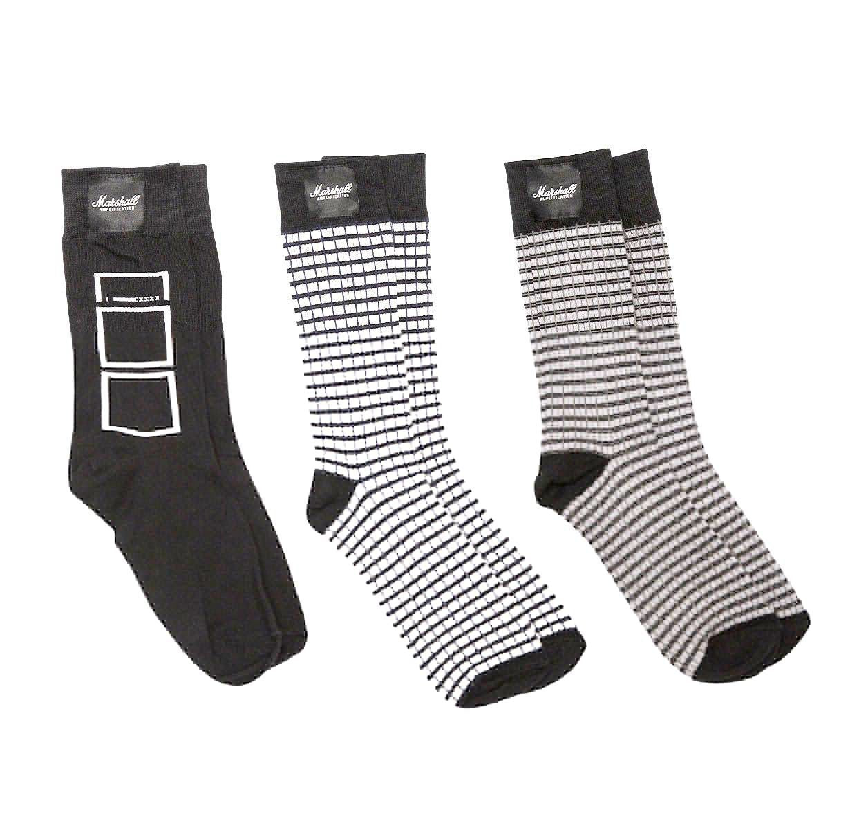 Marshall 3 Pack Of Monochrome Socks - Size 3-6