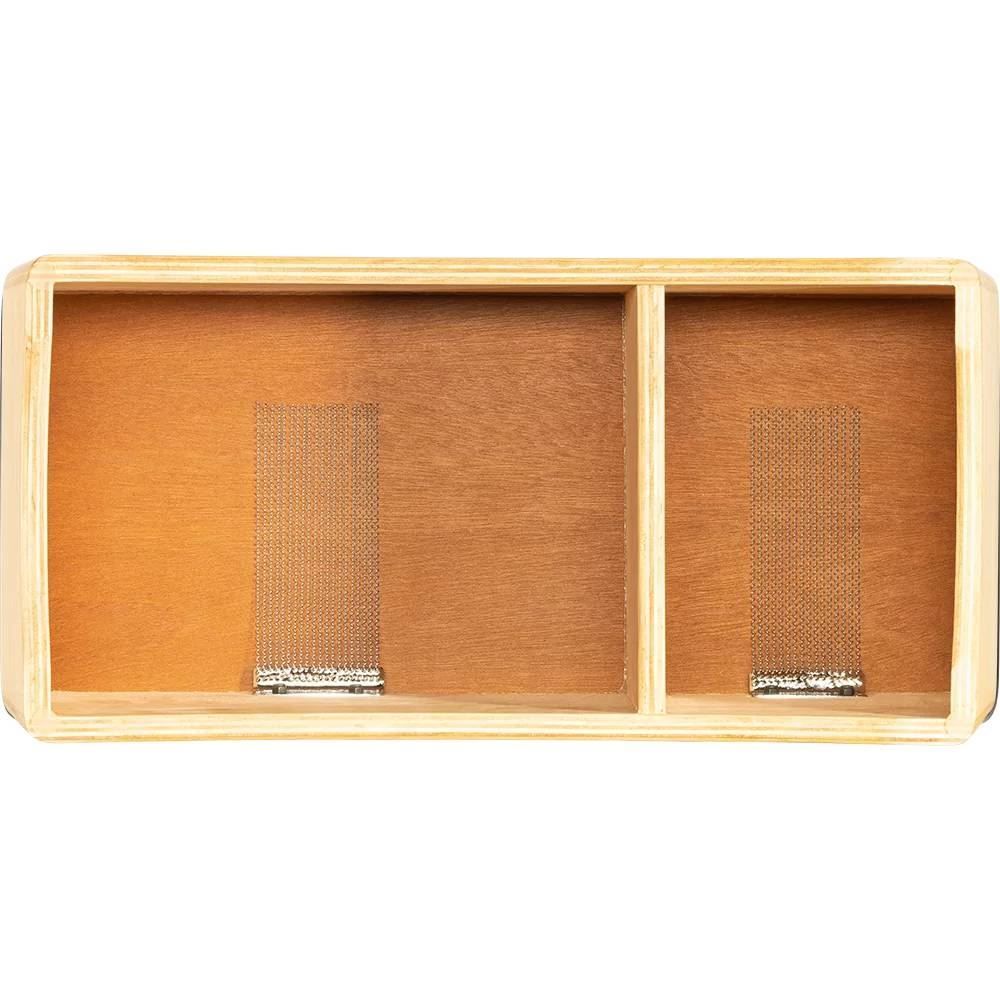 Meinl BCA2NTEBK-M Snare Bongo Cajon, Ebony Black Playing Surface