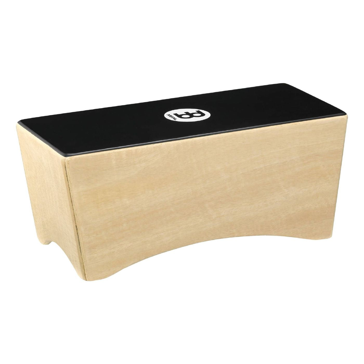Meinl BCA2NTEBK-M Snare Bongo Cajon, Ebony Black Playing Surface