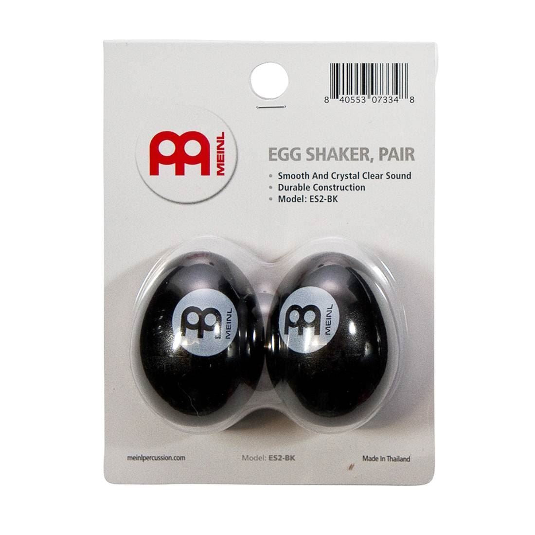 Meinl ES2-BK Egg Shaker in Black (Pair)