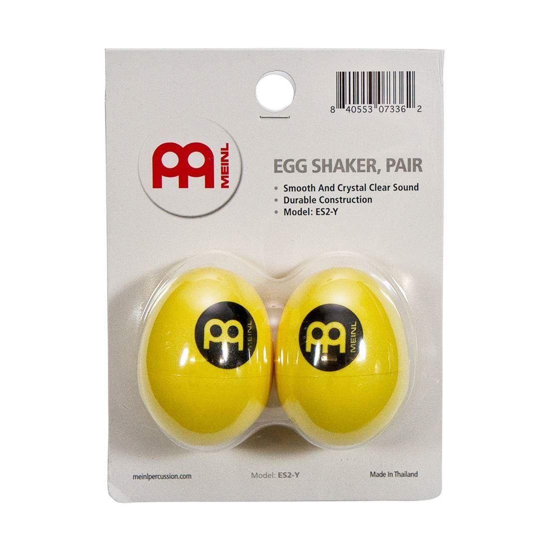 Meinl ES2-Y Egg Shaker in Yellow (Pair)
