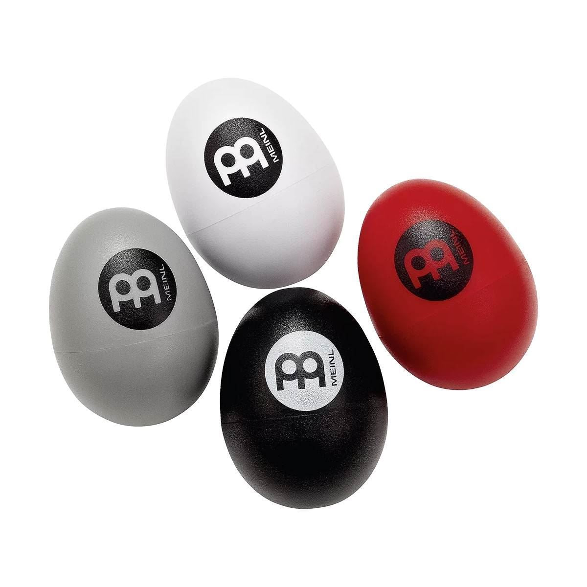 Meinl ES-SET Egg Shakers Pack (Black, Red, White, Grey)