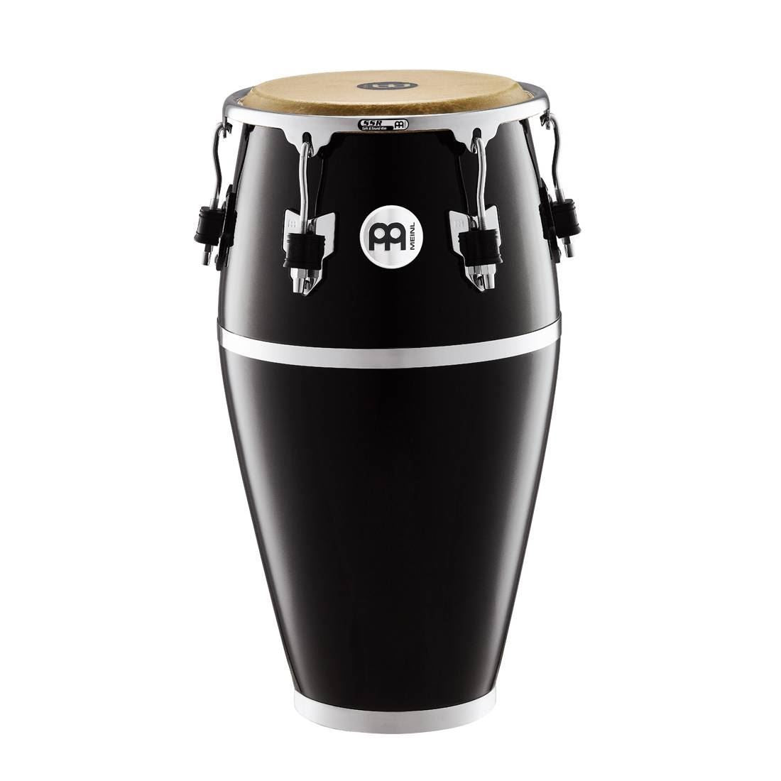 Meinl FC1134BK 11 3/4in Fibercraft Series Conga in Black with True Skin Buffalo Head