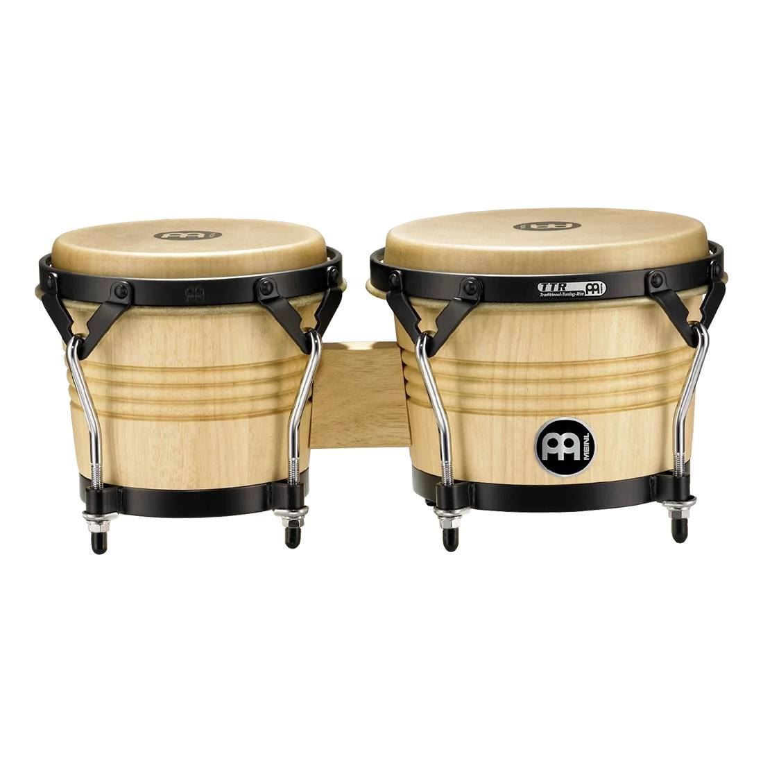 Meinl LC300NT-M 6 3/4 & 8in Artist Series Luis Conte Series Wood Bongo in Natural