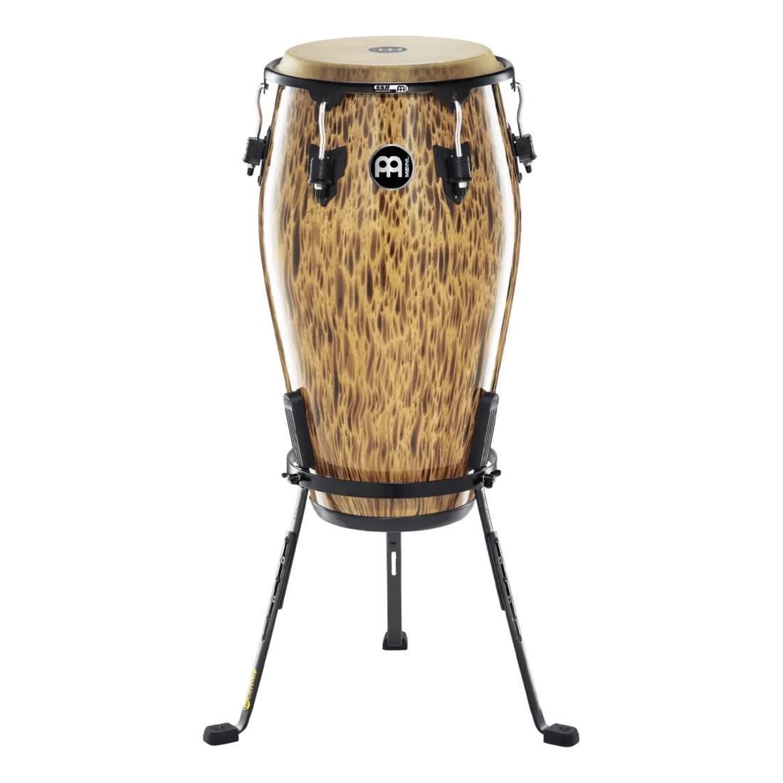 Meinl MCC1212LB 12 1/2in Marathon Classic Series Conga in Leopard Burl with Steely LI Stand