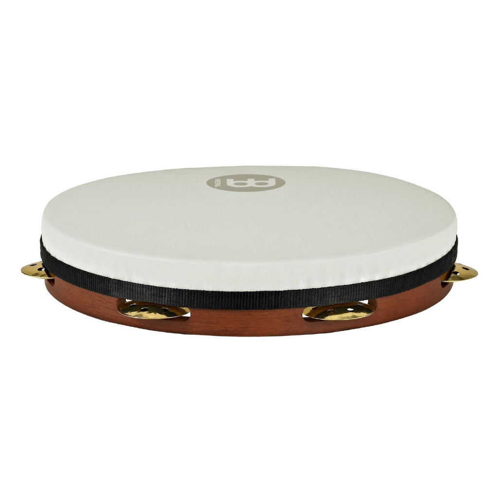 Meinl PAV12AB-M-TF 12in True Feel Headed Vented Jingles Tambourine in African Brown