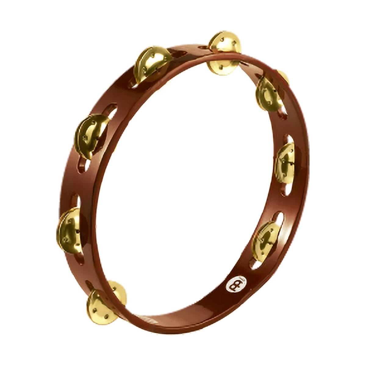 Meinl TA1B-AB Brass Jingles Tambourine 1 Row in African Brown