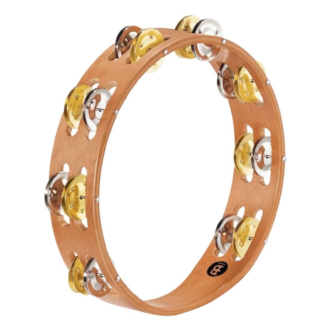 Meinl TA2M-SNT Dual Alloy Jingles Tambourine 2 Rows in Super Natural