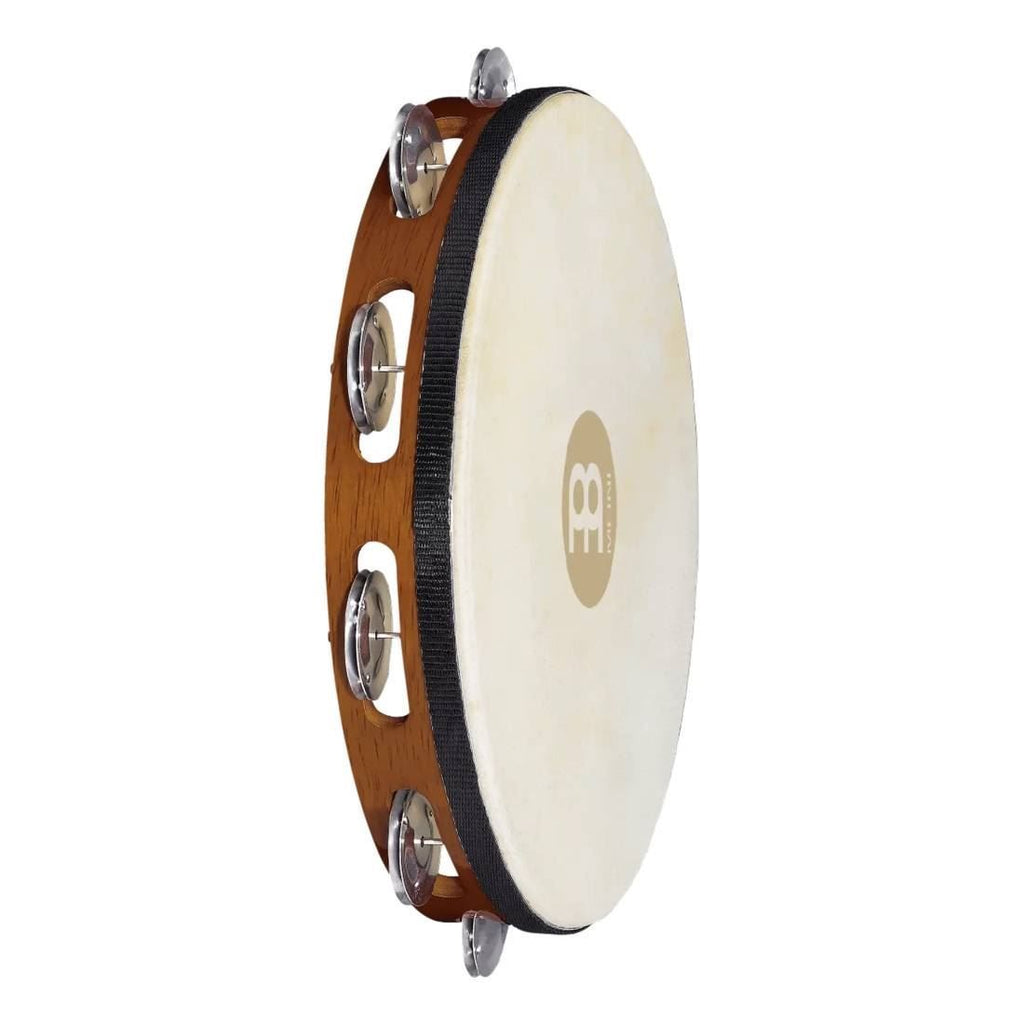 Meinl TAH1A-AB Aluminum Jingles Tambourine 1 Row in African Brown