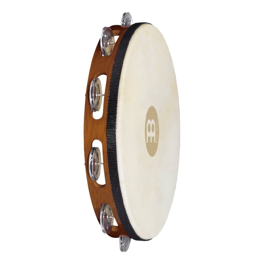 Meinl TAH1A-AB Aluminum Jingles Tambourine 1 Row in African Brown