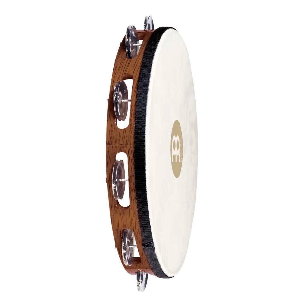 Meinl TAH1AB Steel Jingles Tambourine 1 Row in African Brown