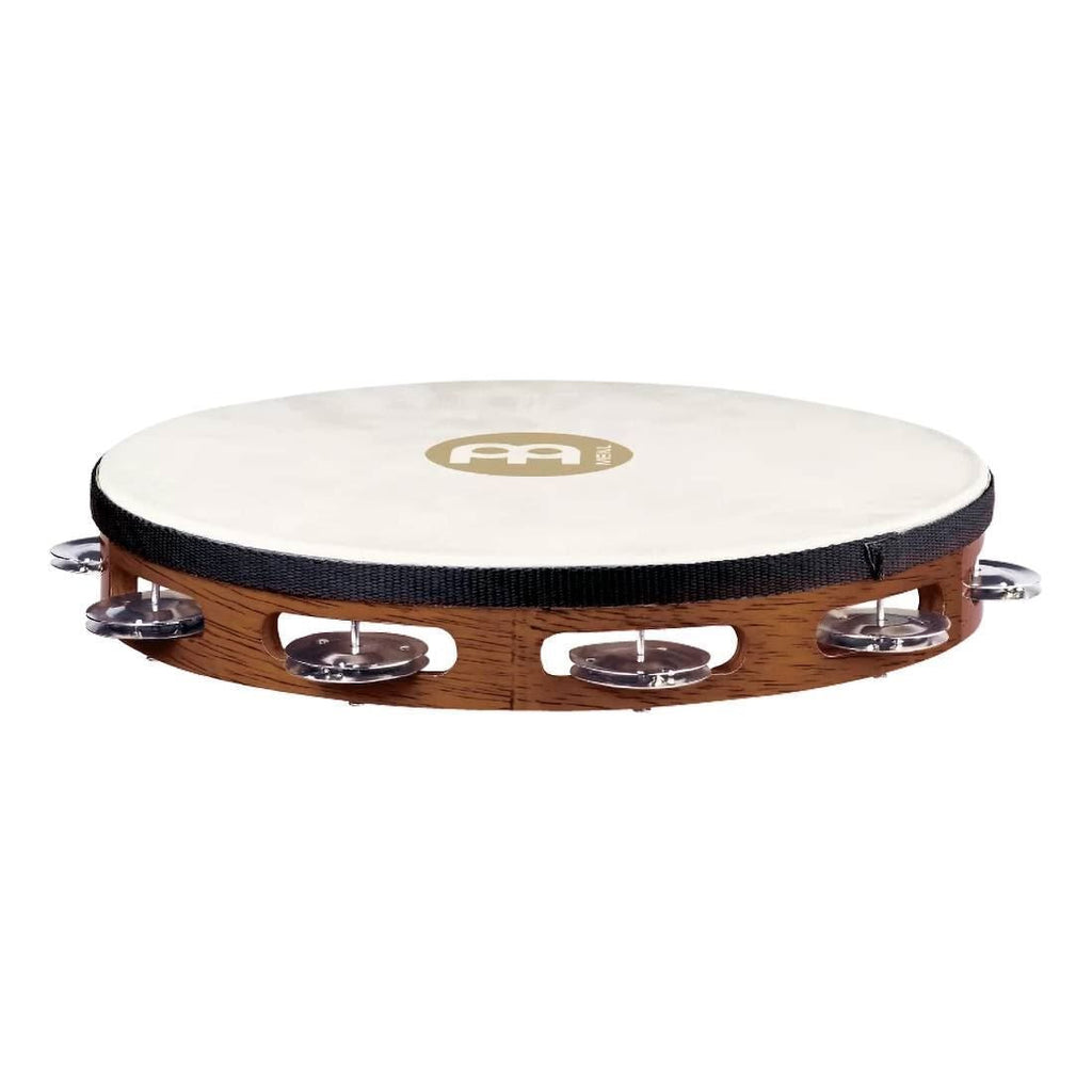 Meinl TAH1AB Steel Jingles Tambourine 1 Row in African Brown