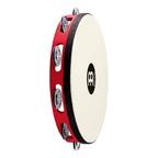 Meinl TAH1BK-R-TF Black Plated Steel Jingles Tambourine 1 Row in Red