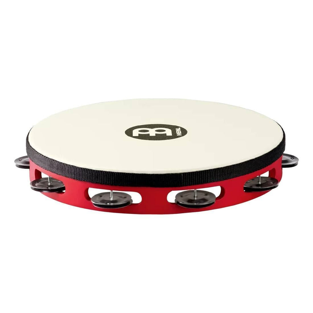 Meinl TAH1BK-R-TF Black Plated Steel Jingles Tambourine 1 Row in Red