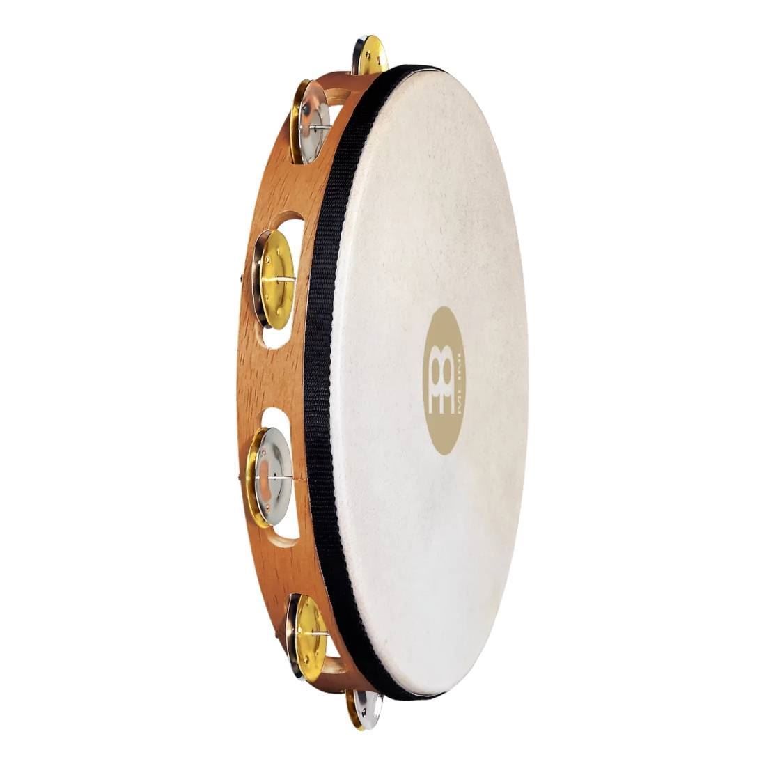 Meinl TAH1M-SNT Dual Alloy Jingles Tambourine 1 Row in Super Natural