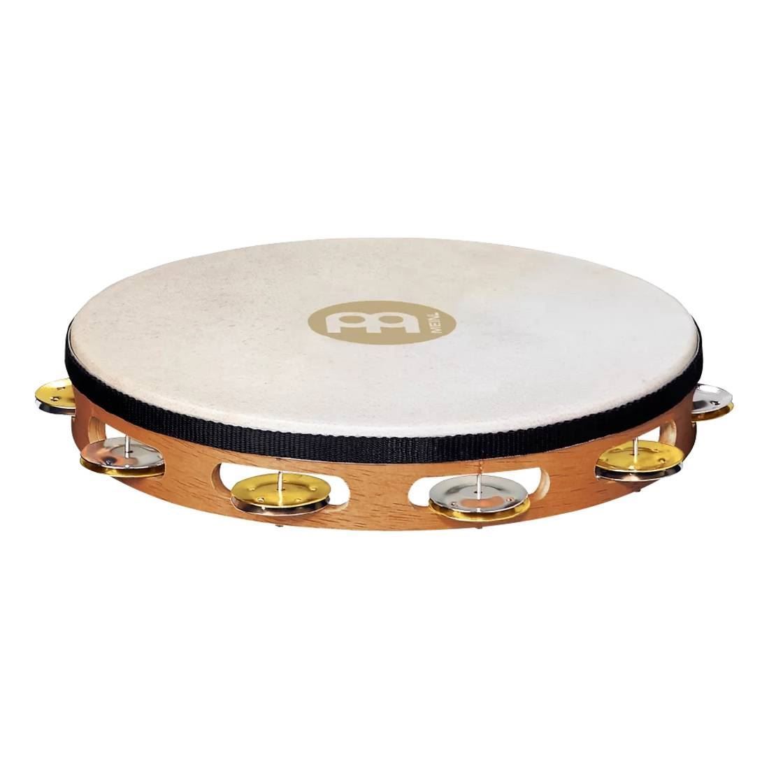Meinl TAH1M-SNT Dual Alloy Jingles Tambourine 1 Row in Super Natural