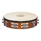 Meinl TAH2A-AB Aluminum Jingles Tambourine 2 Rows in African Brown