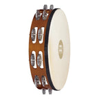 Meinl TAH2A-AB Aluminum Jingles Tambourine 2 Rows in African Brown