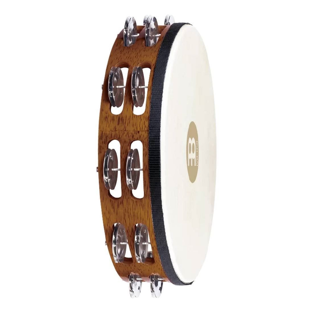 Meinl TAH2AB Steel Jingles Tambourine in African Brown 2 Rows