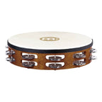 Meinl TAH2AB Steel Jingles Tambourine in African Brown 2 Rows
