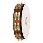 Meinl TAH2B-AB Brass Jingles Tambourine 2 Rows in African Brown