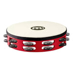 Meinl TAH2BK-R-TF Black Plated Steel Jingles Tambourine 2 Rows in Red