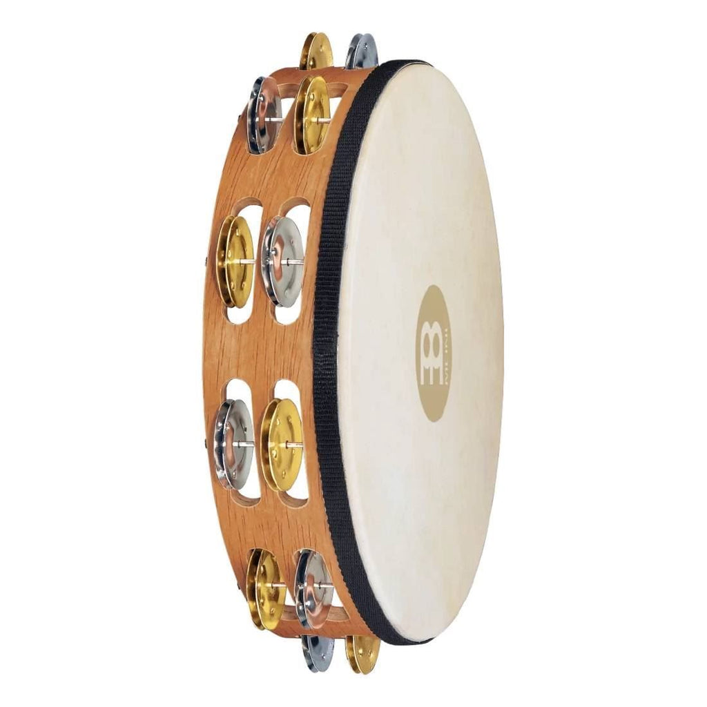 Meinl TAH2M-SNT Dual Alloy Jingles Tambourine 2 Rows in Super Natural