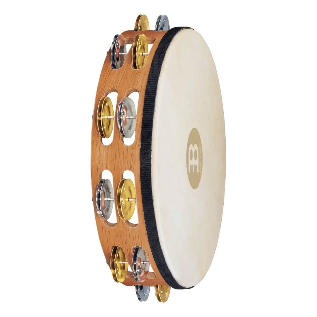 Meinl TAH2M-SNT Dual Alloy Jingles Tambourine 2 Rows in Super Natural