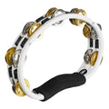 Meinl TMT1M-WH Hand Held Dual Alloy Jingles White Tambourine
