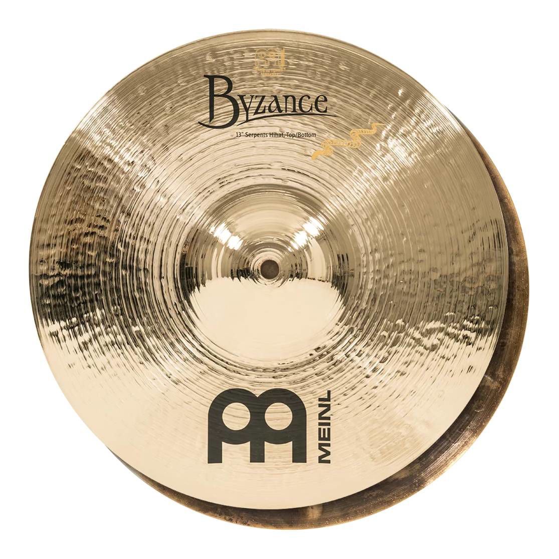Meinl Byzance Brilliant 13 Inch Serpents Hi Hats Cymbals