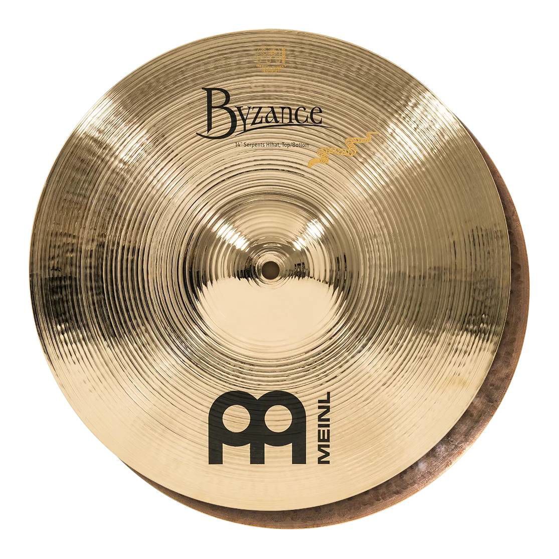 Meinl Byzance Brilliant 14 Inch Serpents Hi Hats Cymbals