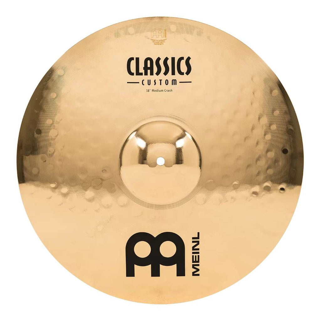 Meinl Classics Custom Brilliant 18 Inch Medium Crash Cymbal