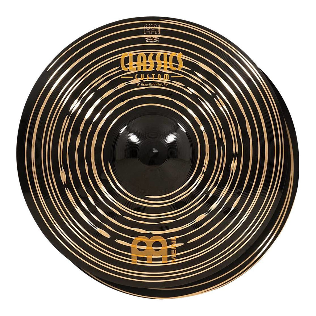Meinl Classics Custom Dark CC14HDAH 14 Inch Heavy Hi-Hats Cymbals (Pair)