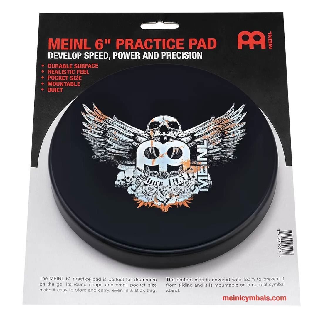 Meinl MPP-6-JB 6 Practice Pad - Jawbreaker