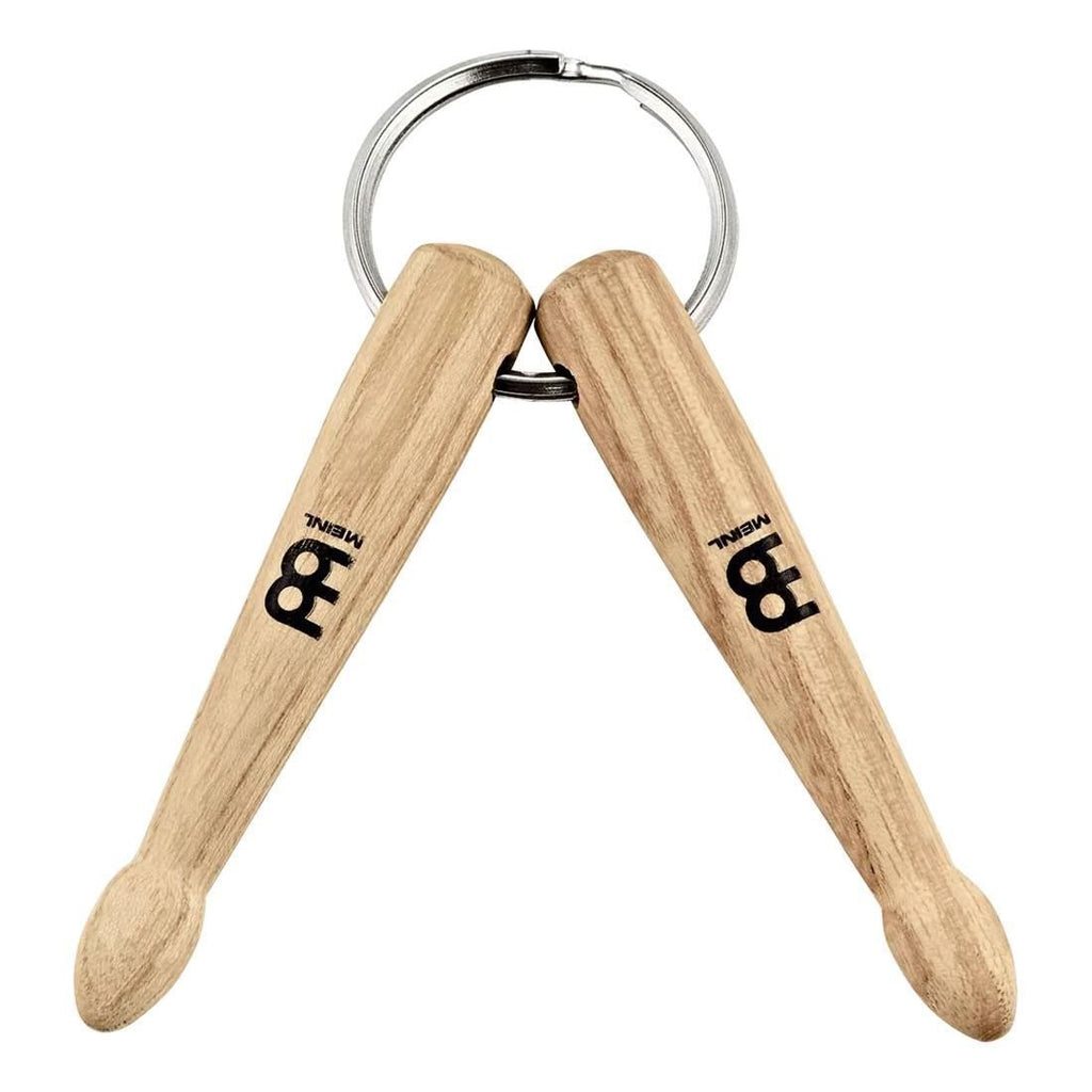 Meinl SB506 drumstick keychain featuring a realistic drumstick design in a vibrant finish.
