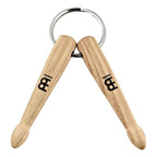 Meinl SB506 drumstick keychain featuring a realistic drumstick design in a vibrant finish.
