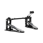 Mapex PF1000TW Falcon Series double bass drum pedals with footplates and pedals for drum set performance.